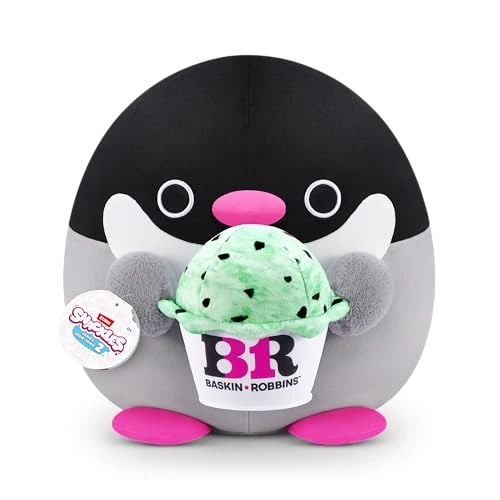 Offerta a tempo: Snackle Serie 2 Snackle da 40 cm di ZURU, peluche batuffoloso, coccoloso e schiacciabile da 40 cm con accessorio snack, Penguin (Baskin Robbin) - 0.00% da 16.69 € a 16.69 €