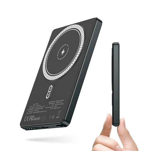 Limited-time offer: NOHON Mag-safe Power Bank Wireless: 5000mAh 8MM Ultro-slim Portable Magnetic Battery Pack PD 20W With Fast Charging USB-C | External Powerbank Compatible with iPhone 16/15/14/13/12 Series(Tarnish) from 14.68 GBP to 14.68 GBP (save 0%)