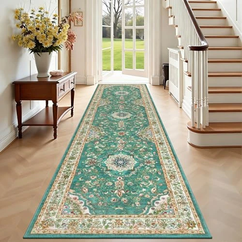 Offerta a tempo: Enyhom Tappeto Passatoia Corridoio Lungo 60 x 240 cm Vintage Passatoia Cucina Morbido Tappeto Cucina Antiscivolo Lavabile Tappeto Ingresso Interno per Corridoio, Lavanderia, Scale, Camera da Letto - 0.00% da 14.69 € a 14.69 €