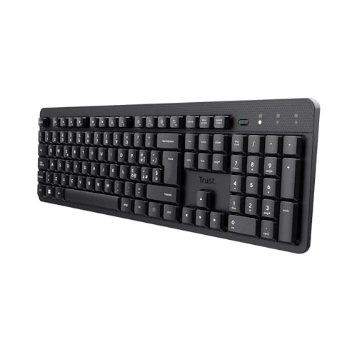 Offerta a tempo: Trust Ody II Tastiera Wireless Silenziosa Layout Italiano QWERTY, Nero - 15% da 19.99 € a 16.99 €