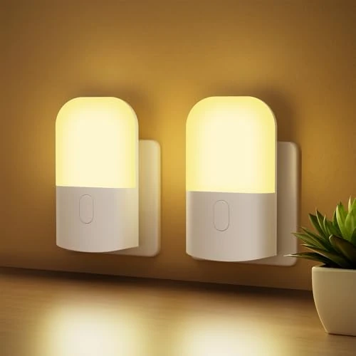 Oferta limitada: GRIFEMA GD101-2 [2 Piezas] Luz Nocturna Infantil 3 Niveles de Brillo Ajustables, Luz Nocturna con Sensor de Luz para Habitación de Niños, Baño, Pasillo, Cocina, Escaleras, 2700K Blanco Cálido de 10.99 EUR a 10.33 EUR (ahorro 6%)