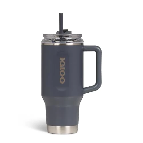 Offerta a tempo: IGLOO TRAVEL MUG 32 tazza termica 900ml in acciaio inox con cannuccia – borraccia ermetica adatta a bevande gassate, senza BPA – mantiene le bevande 12h calde & 48h fredde, perfetta fuori casa - 65% da 17.28 € a 6.01 €