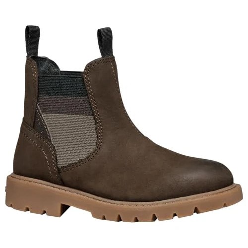 Geox J SHAYLAX BOY A, Chelsea Boot, COFFEE,