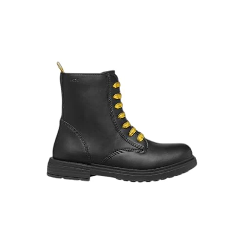 Geox J ECLAIR GIRL D, Bottine, BLACK/YELLOW,