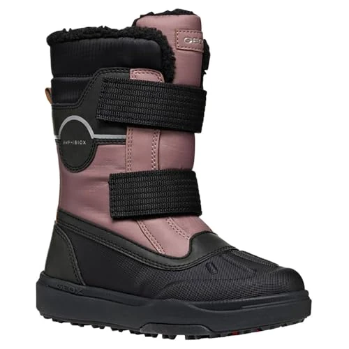 Limited-time offer: Geox J BUNSHEE PG GIRL B, Snow Boot, DK ROSE/BLACK, from 40.86 £ to 40.86 £ (save 0.00%)
