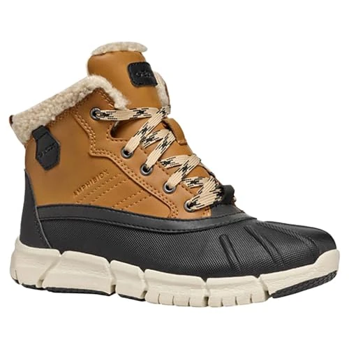 Oferta limitowana: Geox J Flexyper Boy B ABX, Buty śnieżne Dzieci, Dk Yellow Black, 28 EU z 425.19 zł na 425.19 zł (oszczędź 0.00%)