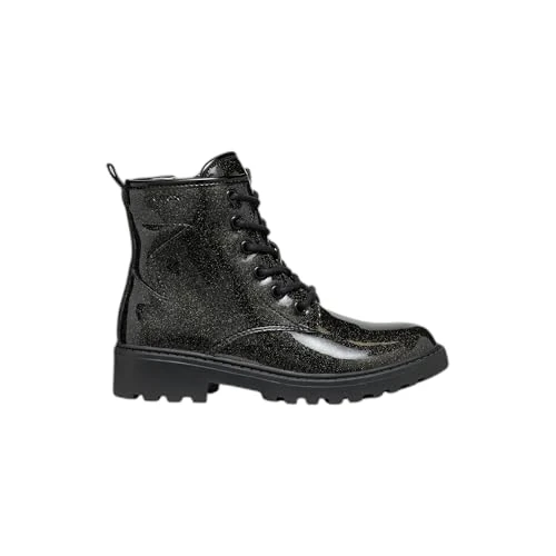 Limitiertes Angebot: Geox JUNIOR J CASEY GIRL BIKER/AMPHIBIANS BOOTS BLACK 28_EU von 79.95 EUR auf 38.14 EUR (Spare 52%)