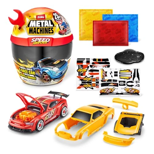 Zeitlich begrenztes Angebot: Metal Machines Speed Heroes von Zuru, baue und fahre Dein eigenes Rennfahrzeug (Red) von 27.68 € auf 27.68 € (0.00% Rabatt)