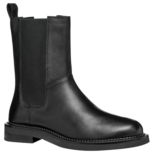 Geox Stivali da Donna D Serilda C, Nero, 39 EU