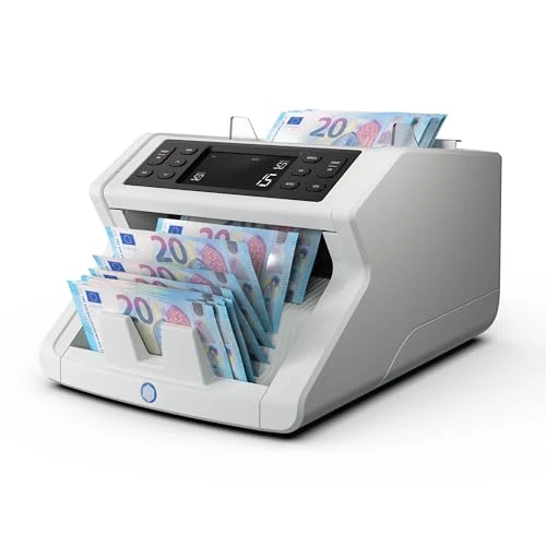 Safescan 2210 compteuse de Billets Qui Compte Les Billets triés - Compteur de Billets avec détection de Faux Billets sur 2 Points - Machine à Compter Les Billets triés de Toutes Les devises
