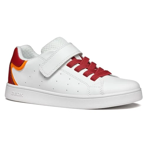 Geox J Eclyper Sneaker chłopięce, Biały B, 4.5 UK