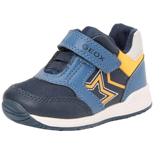 Geox Baby B RISHON Boy Shoes LT Blue/Yellow 18_EU