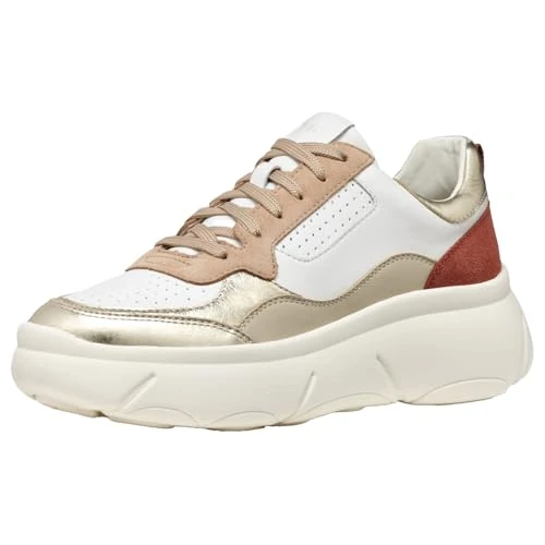 Limited-time offer: Geox Women's D Nebula 2.0 X Trainers, White Lt Gold, 3 UK from 141.08 GBP to 141.08 GBP (save 0%)