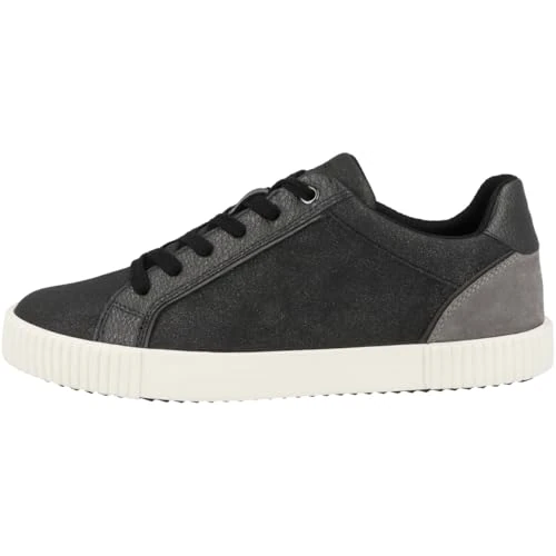 Geox Zapatillas D Blomiee para mujer, Negro Dk Grey, 37 EU