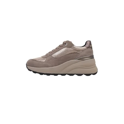 Geox D Spherica Ec13 aSneaker Donna, Tortora, 36 EU