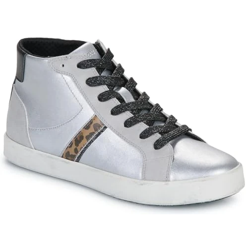 Tijdelijke aanbieding: Geox D Blomiee A Sneakers voor dames, Silver Optic White, 36 EU van 91.49 € naar 91.49 € (0.00% korting)