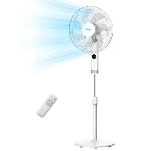 Offre limitée : Midea MFS400R0APW Ventilateur de Sol 50W Silencieux Ventilateur de Sol avec Ecran LED Moteur DC Télécommandé avec 7 Pales Oscillation Grand Volume Minuterie Freshwind 8 Heures 3 Vitesses de 85.45 € à 85.45 € (0.00% de remise)