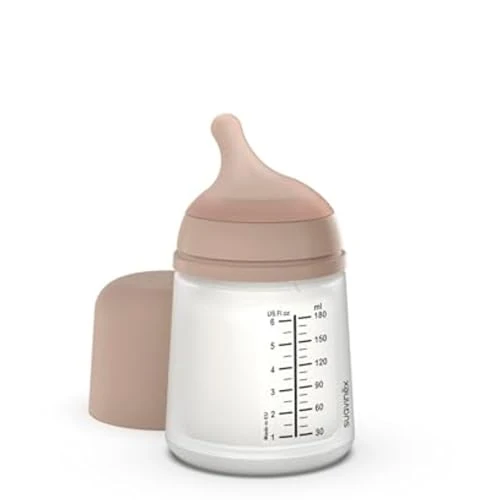 Limited offer: Suavinex Zero Zero Anti Colic Baby Bottle, No 1 Spanish Baby Bottle Brand, Minimize Bottle Rejection & Nipple Confusion, Perfect for Breastfeeding Babies, 6oz/180mL, Medium Tone, Adaptable Flow Nipple from 14.99 EUR to 14.99 EUR (save 0%)