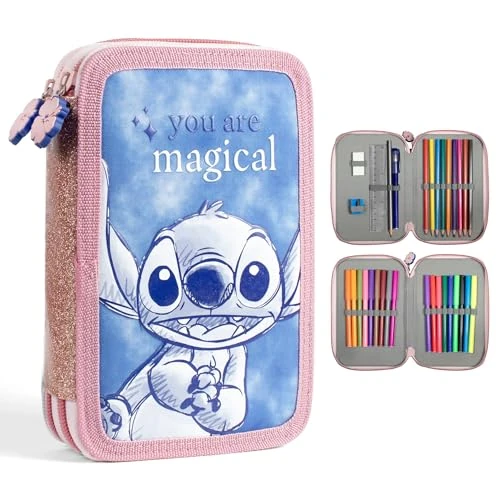 Offerta a tempo: Disney Stitch - Set di cancelleria per bambini, multicolore, multicolore, moderno - 50% da 19.99 € a 9.99 €