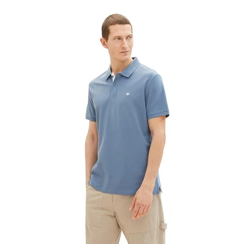 Offerta a tempo: TOM TAILOR Polo basic piqué da uomo 1031006, 10441 - Modellino Gravel Grey, S - 24% da 19.99 € a 15.22 €