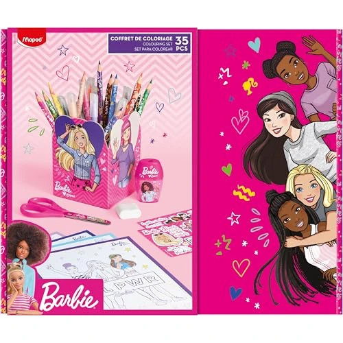 Limited-time offer: Maped - Gift Box Barbie - Painting Accessories with Quiver to Design - 35 Pieces from 18.08 GBP to 18.08 GBP (save 0%)
