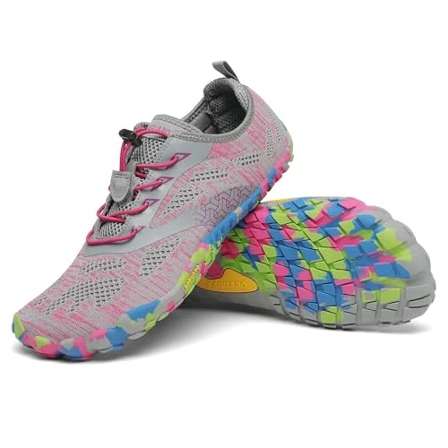 Offre limitée : SAGUARO Femme Chaussures de Trail Été Minimalistes Chaussures de Fitness Antidérapant Respirant Chaussures de Barefoot pour Extérieur Sport, Rose 37 EU de 36.54 € à 34.39 € (6% de remise)
