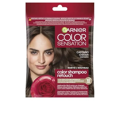 Garnier Color Shampoo Retouch semi-permanente Haarfarbe, Kastanienbraun