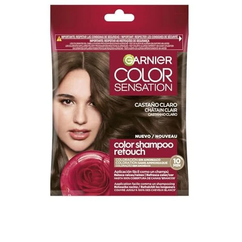 Garnier Color Sensation Champú Retouch Sin Amoníaco, Tono 5.0 Light Brown