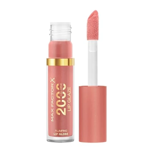 Offerta a tempo: Max Factor, 2000 Calorie Lip Glaze, brillante gloss colorato, effetto rimpolpante per le labbra, arricchito da un complesso nutriente con Acido Ialuronico e Squalane, formula vegana, 075, Pink Fizz - 4% da 9.95 € a 9.56 €