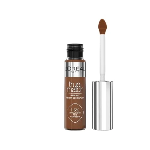 Tijdelijke aanbieding: L'Oréal Paris True Match Radiant Serum Concealer 12N Concealer voor een natuurlijke straling, hydraterend en opvullend, gezichtsmake-up met hyaluronzuur en cafeïne, 11 ml van 11.99 EUR naar 11.99 EUR (korting 0%)