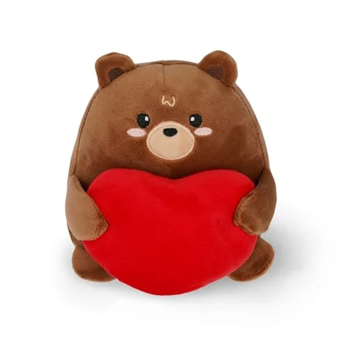 Limited-time offer: LEGAMI - Plush teddy bear with heart, super cute, soft teddy bear with heart, solo stand, Valentine's gift idea, size 12.5 x 17.5 cm, teddy bear from $30.00 to $30.00 (save 0.00%)