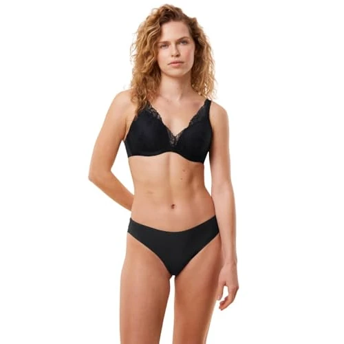 Zeitlich begrenztes Angebot: Triumph Damen Spitzen-BH Body Make-Up Illusion Lace WP, mit Bügel, Gepolstert, Verstellbare Träger, 80D, Schwarz von 64.00 € auf 45.45 € (29% Rabatt)