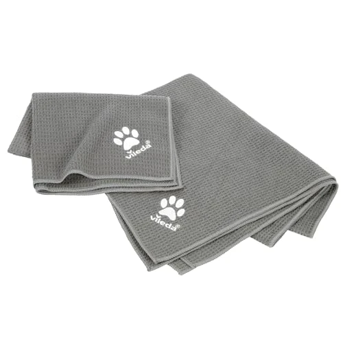 Offre limitée : Vileda Pet Pro serviette en microfibre pour animaux, Structure gaufrée, Douce au toucher, Absorbe et sèche rapidement, Pour essuyer et sécher rapidement les chiens et les chats de 13.44 EUR à 10.75 EUR (remise 20%)