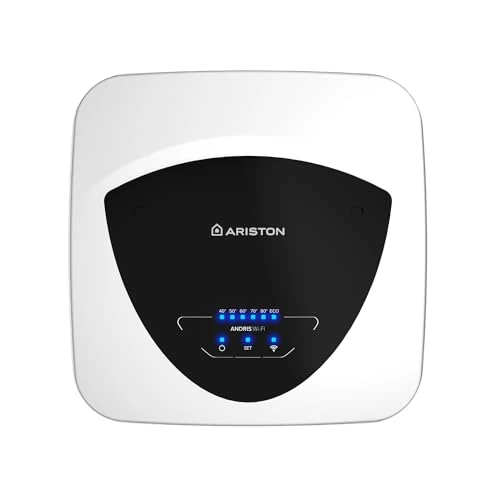 Offerta a tempo: Ariston Andris Elite-Wifi - Scaldabagno Elettrico 10 Litri U/5 EU Sottolavello 36x30x36 - Boiler Elettrico con ABS per Maggior Risparmio e Sicurezza, 1200W, Classe Energetica A, Compatibile con Alexa - 20% da 165.00 € a 131.98 €