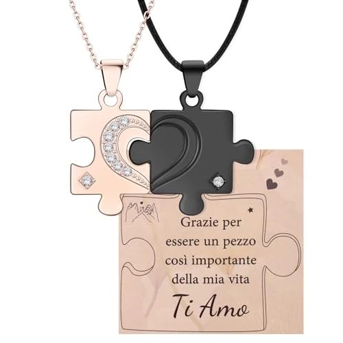 CheersLife Partner Geschenke,Partner Ketten für Sie und Ihn Liebeselement Geschenk,Jahrestag Hochzeitstag Geschenke für Männer,Ich Liebe Dich Geschenke für Frauen IT1