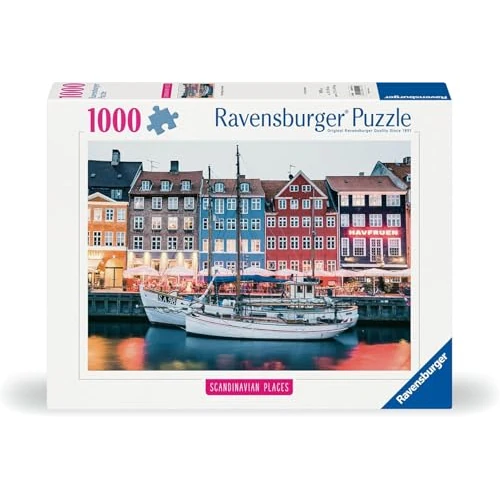 Ravensburger - Puzzle 1000 Piezas Copenhague | Puzzle Adultos 70x50cm | Puzzle 1000 Piezas Dinamarca | Rompecabezas Adultos