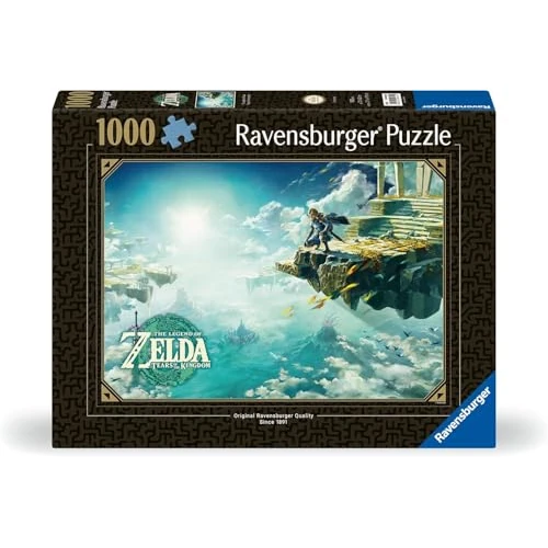 Offre limitée : Ravensburger - Puzzle Adulte - Puzzle 1000 pièces - The Legend of Zelda, Tears of The Kingdom - Adultes et Enfants à partir de 14 Ans - Puzzle de qualité supérieure - Jeux vidéo Nintendo - 12000640 de 19.99 € à 19.28 € (4% de remise)