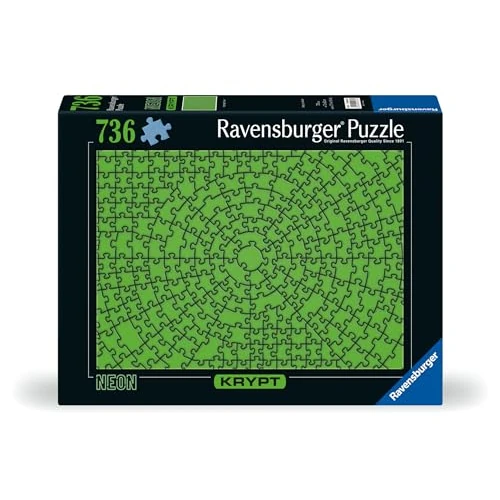 Oferta limitada: Ravensburger 12000276 - Krypt Neon Green - Puzzle 736 Piezas – Puzzle Adultos y niños a patir de 14 años, Puzzle Monocolor de 16.95 € a 16.95 € (ahorro 0.00%)