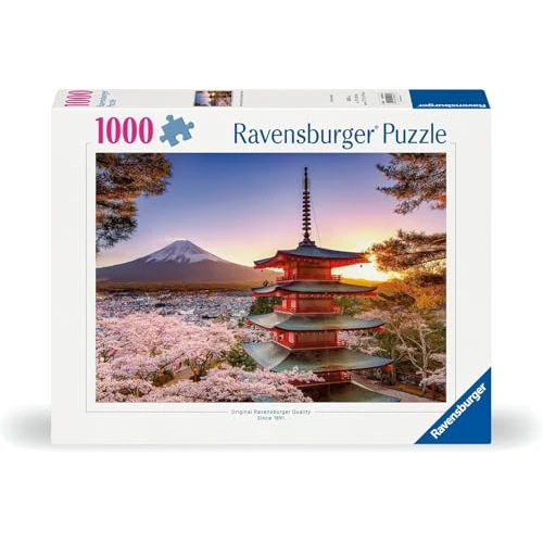 Offerta a tempo: Ravensburger - Puzzle 1000 Pezzi Ciliegi In Fiore E Monte Fuji​ | Puzzle Adulti E Famiglie | Dimensione Di 70x50 Cm | Regalo Adulti | Regali Natale — 30% da 14,99 € a 10,49 €