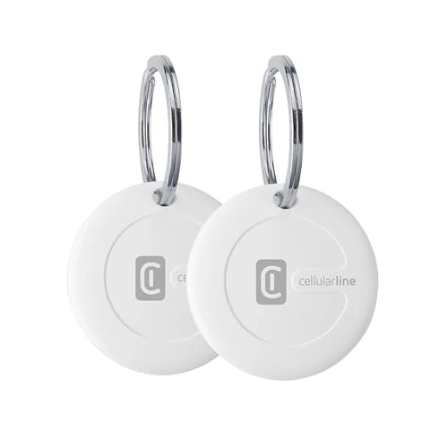 Oferta limitada: Cellularline TRACY - Localizador de objetos compatible con Apple iOS Find My - Batería reemplazable (Duración 1 año) - Resistente al polvo y al agua hasta 1m de profundidad - Pack con 2 TRACY - Blanco de 49.25 € a 49.25 € (ahorro 0.00%)