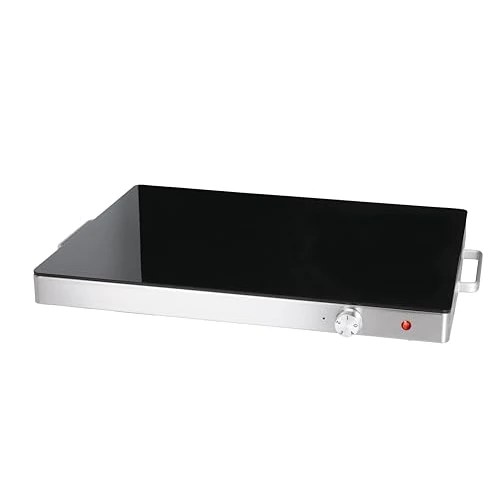 Offre limitée : Plaque de maintien au chaud pour aliments HWT1400, verre trempé/aluminium/inox, 400W, 59.6 x 43 x 6.5 cm de 83.90 € à 75.90 € (10% de remise)