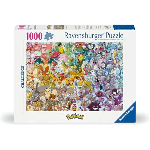Offre limitée : Ravensburger - Puzzle Pokémon 1000 pièces - Puzzle adultes et enfants dès 14 ans - 12000460 de 17.99 EUR à 12.05 EUR (remise 33%)