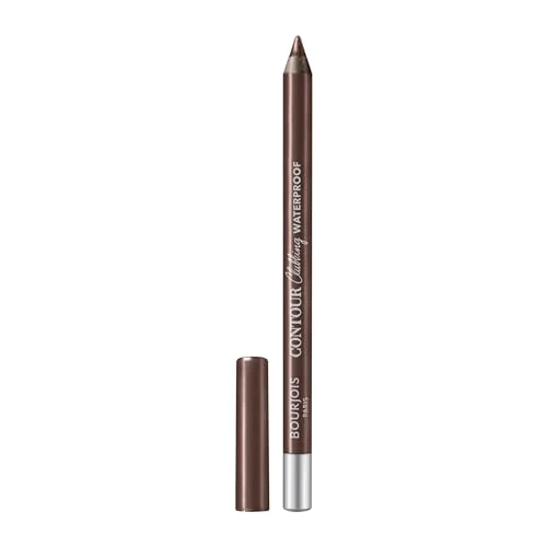 Bourjois Contour Clubbing, 057 Up and Brown, Waterproof oogpotlood, Heldere en intense kleur, Blijft tot 24 uur zitten, Clean en vegan formule, Bestand tegen transpiratie en hitte en geeft niet af