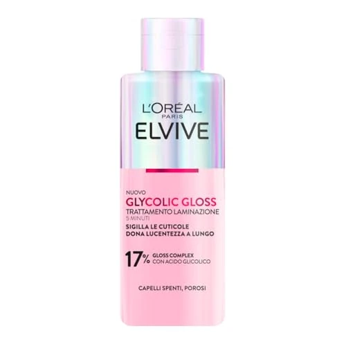 Oferta ograniczona: L'Oréal Paris Elvive 5 min Laminowanie włosów, porowate i matowe, jedwabiste włosy, kwas glikolowy, bez siarczanów, glykolowy połysk, 200 ml z 45.93 PLN na 45.93 PLN (zniżka 0%)