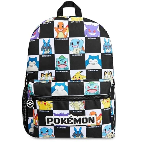 Limited-time offer: Pokemon Backpack for Kids Teenagers Pikachu Rucksack School Bag Gamer Daypack Travel Bag for Days Out PE Sports Anime Gifts (Black/White) from 19.79 GBP to 19.79 GBP (save 0%)