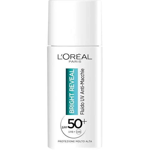 Oferta limitowana: L'Oréal Paris SPF 50 ml płyn przeciwporostowy UV do wszystkich rodzajów skóry, ochrony i łagodzenia plam, z niacynaminą i witaminą E, Bright Reveal z 53.04 zł na 53.04 zł (oszczędź 0.00%)