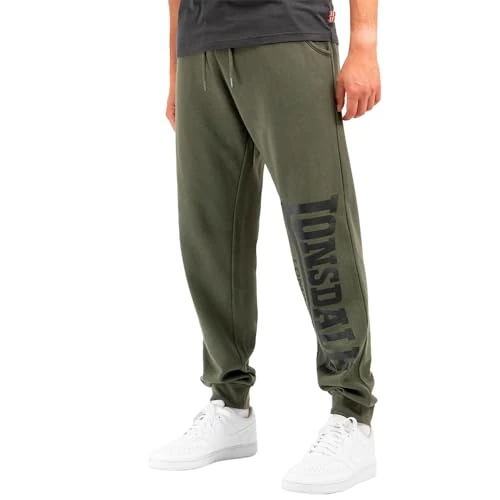 Offerta a tempo: Lonsdale London Logo Large - Pantaloni Sportivi da Uomo, Colore: Nero - 0% da 31.43 € a 31.43 €