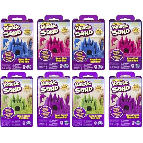 Offre limitee: Kinetic Sand SABLE À MODELER - PACK DE SABLE COLORÉ 227 G - Pack de Sable Coloré et Fluo - Alternative Pâte à Modeler - Jouet Enfant 3 Ans Et + - Loisirs Créatifs - Modèle Aléatoire (Lot de 2) de 27.80 EUR a 22.34 EUR (economie 20%)