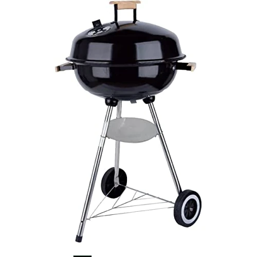 Offerta a tempo: Bricoutlet - Barbecue a Carbonella CHICKEN BBQ – Griglia Ø44cm in Acciaio Inox – BBQ Portatile da Giardino, Balcone, Campeggio – con Maniglia in Legno – Barbecue Piccolo Compatto - 0.00% da 59.00 € a 59.00 €