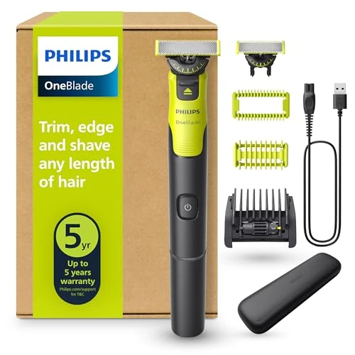 Limited-time offer: Philips OneBlade 360 Authentic Connected Face & Body Electric Shaver, Beard Trimmer and Body Groomer, 1x360 Blade, 1x Original Blade, 1x 5in1 Adjustable Comb, 1x Body Kit, 1x Travel Case, QP4631/65 from 69.99 GBP to 69.99 GBP (save 0%)